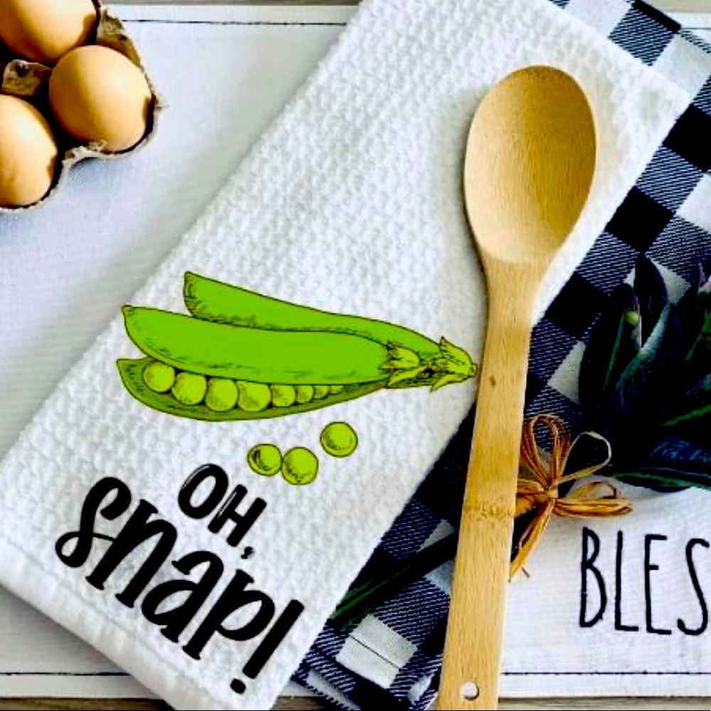 Oh snap kitchen towel